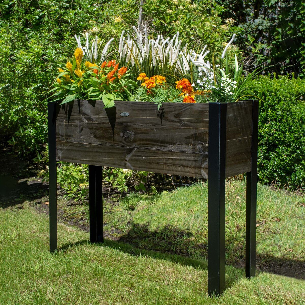 Grapevine Wooden Raised Planter